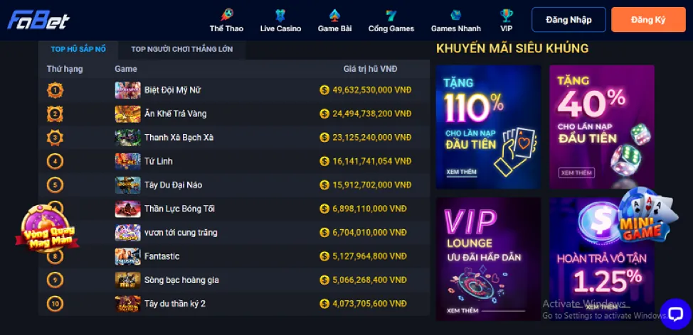 Trò chơi slot mới zh88 khuyến mãi